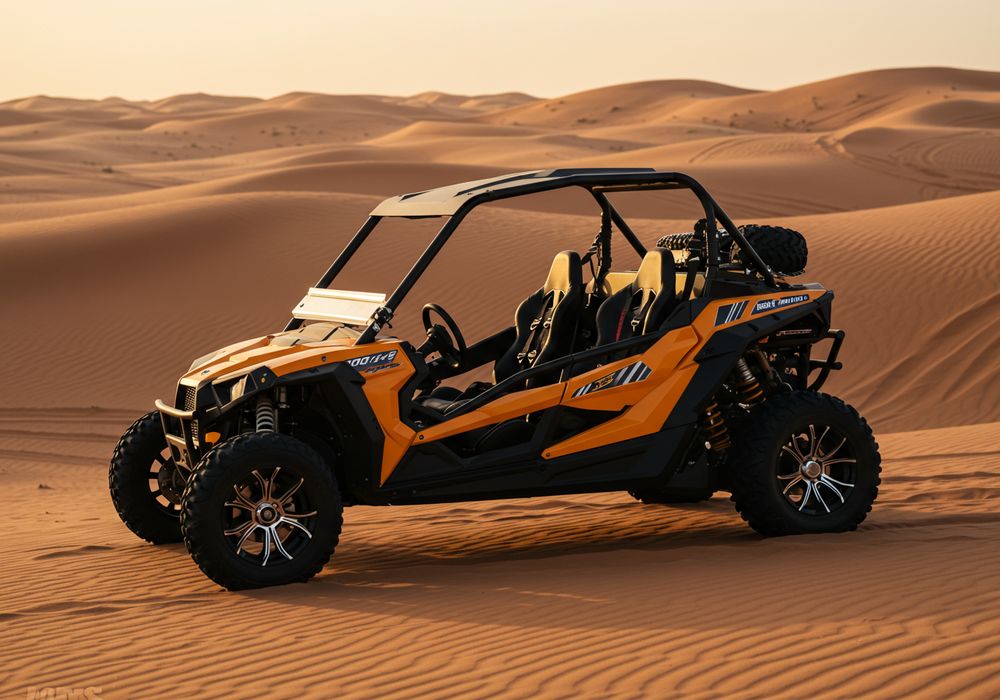2-seater 1000cc dune buggy on red dunes