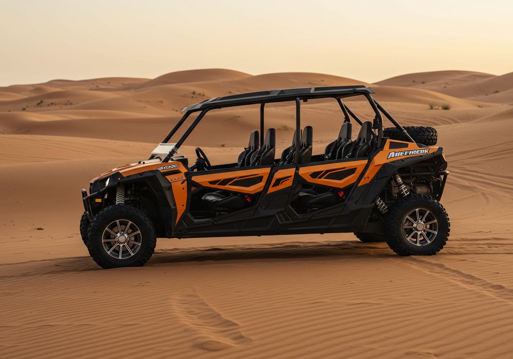 4-seater 1000cc dune buggy at desert camp