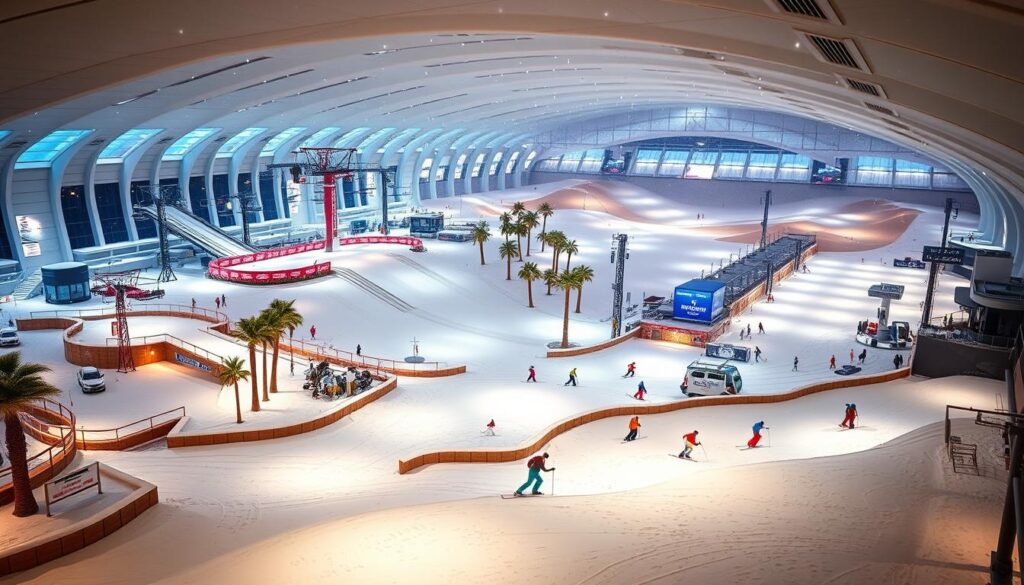 Indoor skiing Dubai