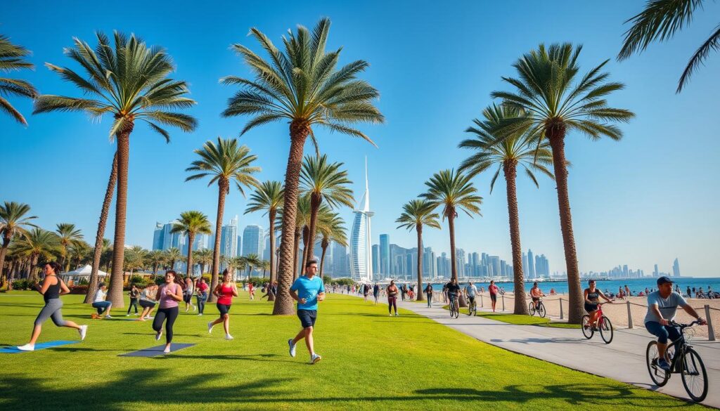 Outdoor fitness Dubai