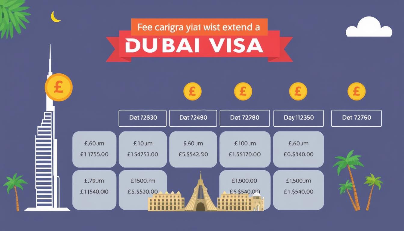 Visa extension fees Dubai