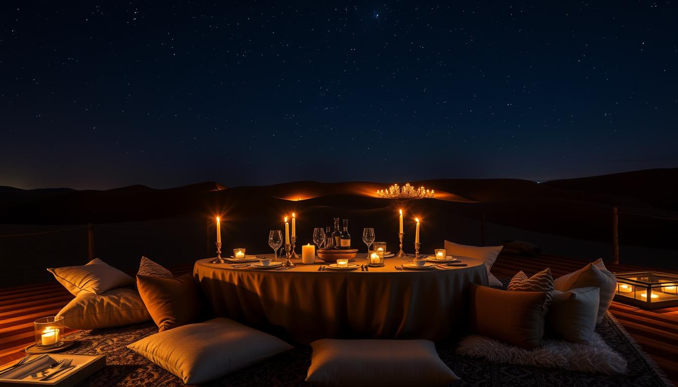 Gourmet dining desert safari Dubai