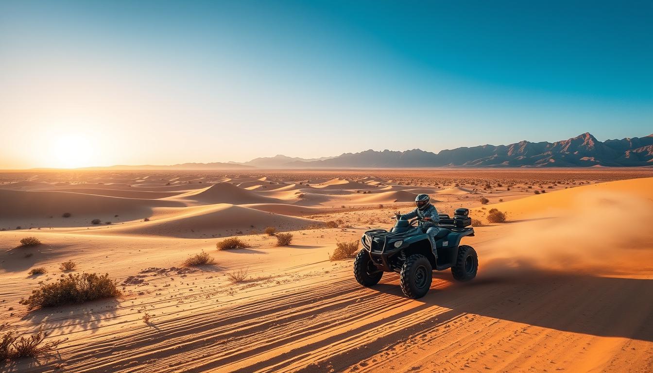 Scenic desert routes quad biking