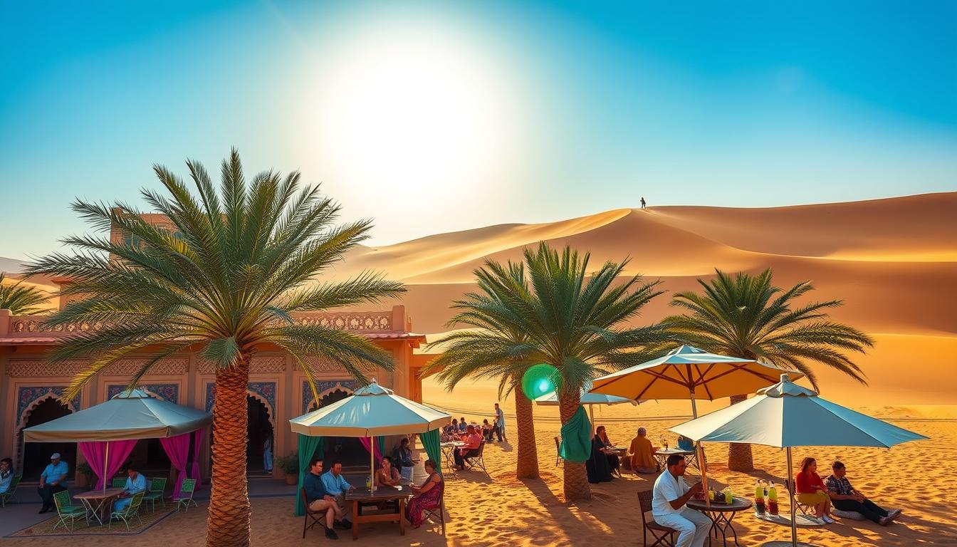 cultural heat coping Dubai, summer desert customs, traditional cooling methods