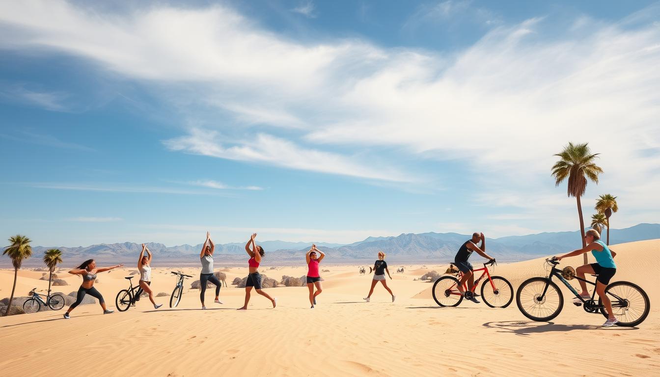 fitness safaris Al Barsha,desert sports activities Dubai,active desert adventure